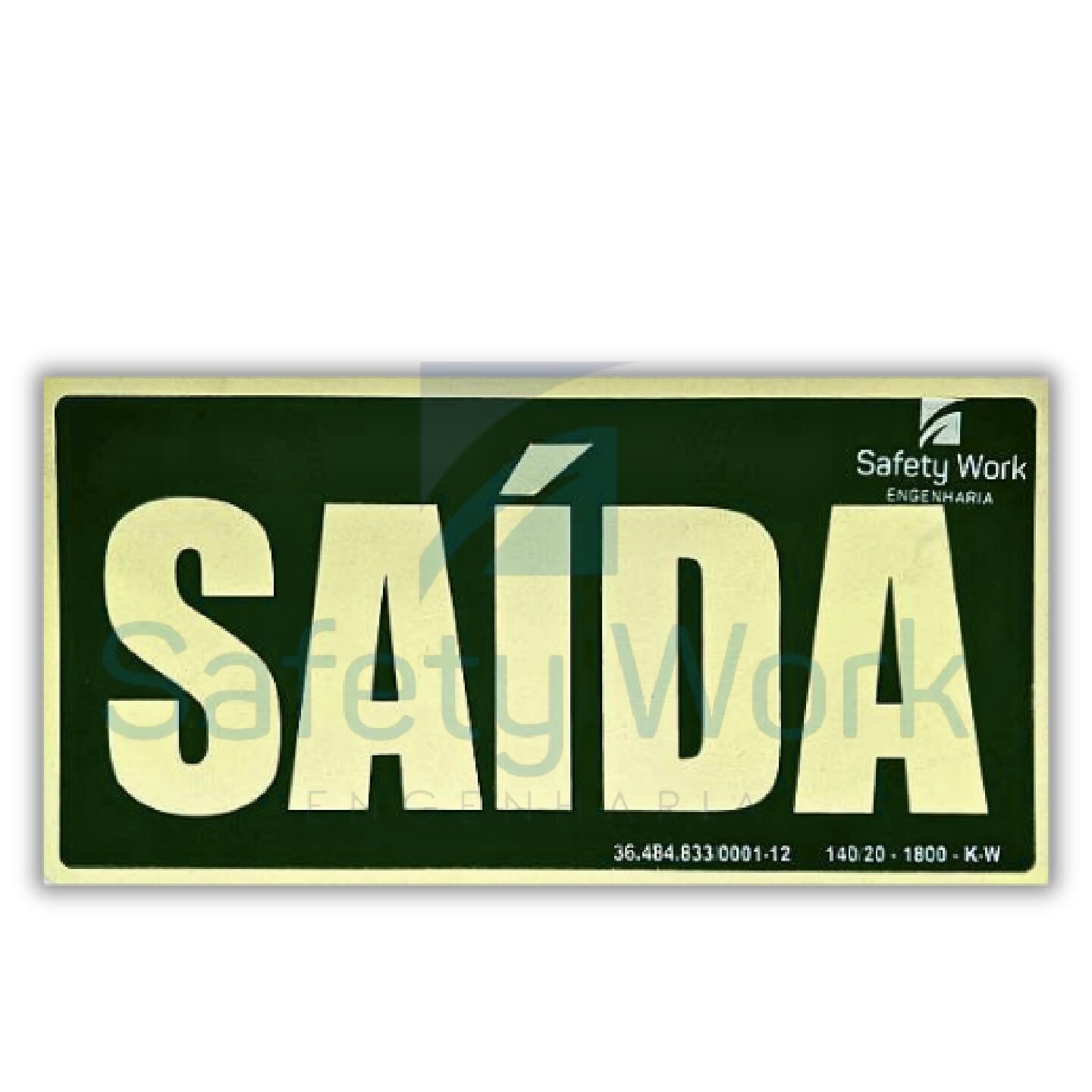 Placa de Sinalização Ref. S12 Saída