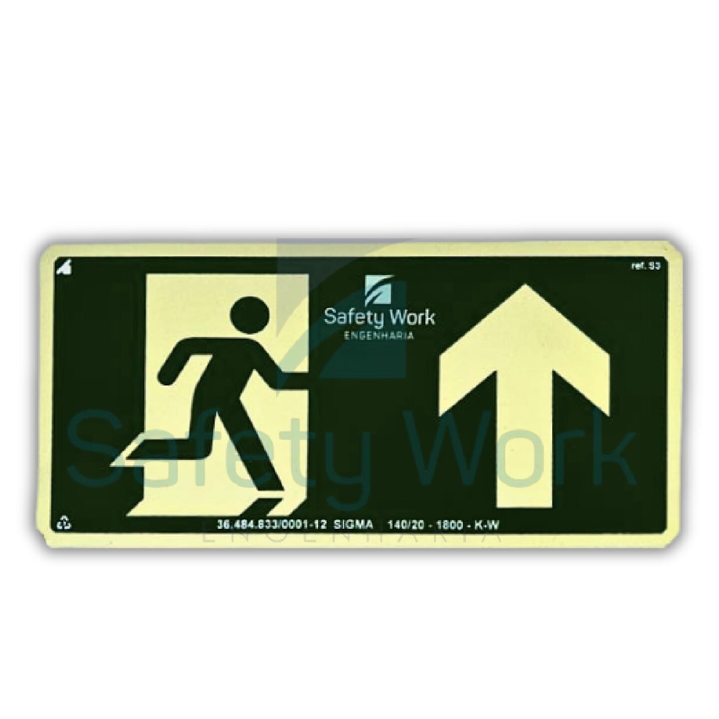 Placa de Sinalização Ref. S3 Saída Acima